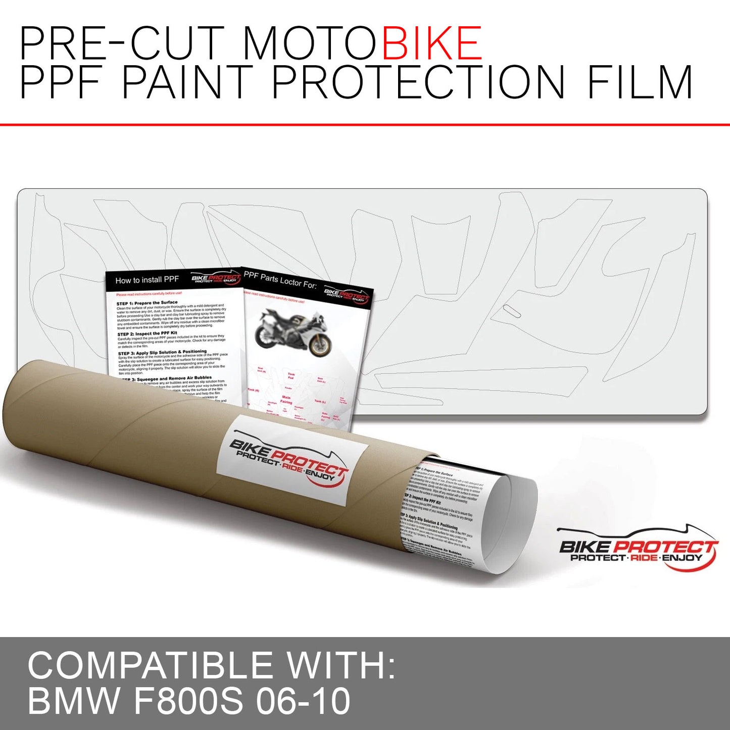 BMW F800 S (2006 - 2010) PPF Paint Protection Film Kit