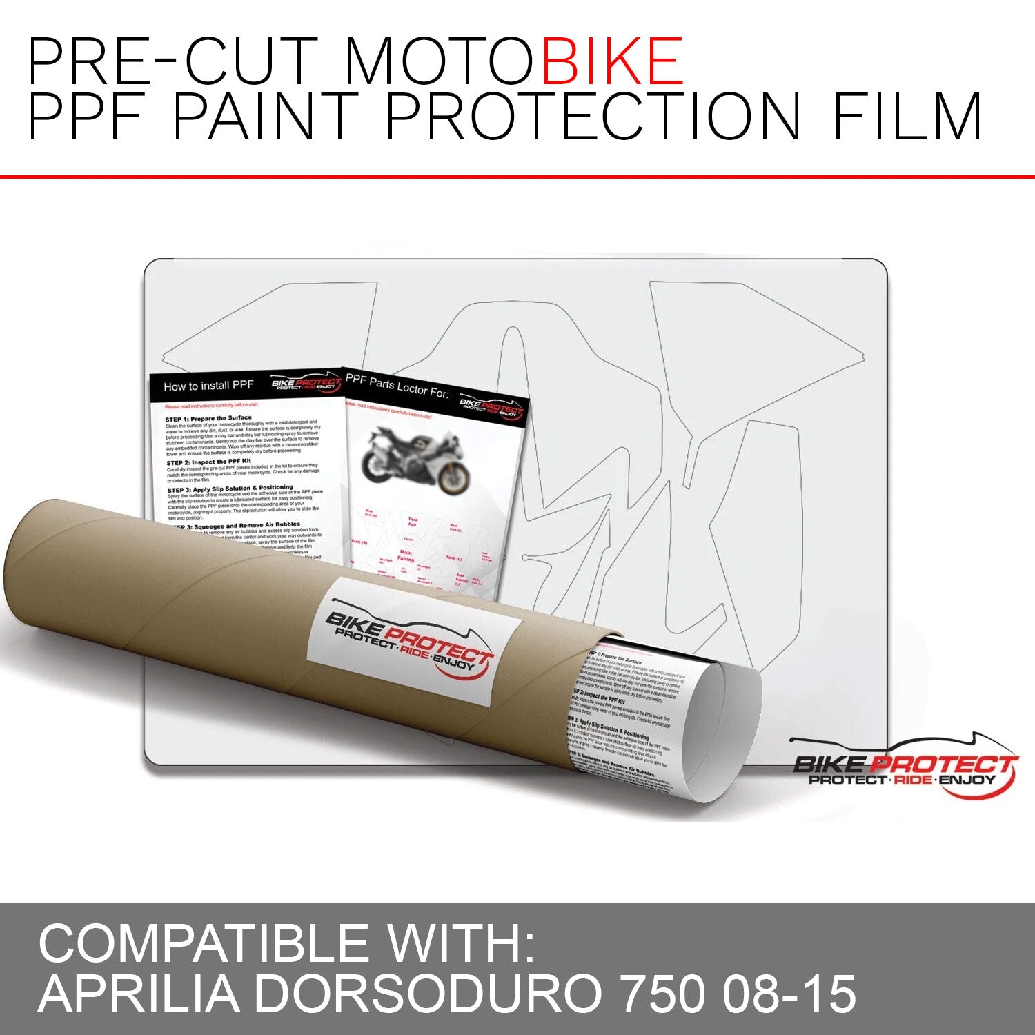 Aprilia Dorsodura 750 (2008 - 2015) PPF Paint Protection Film Kit