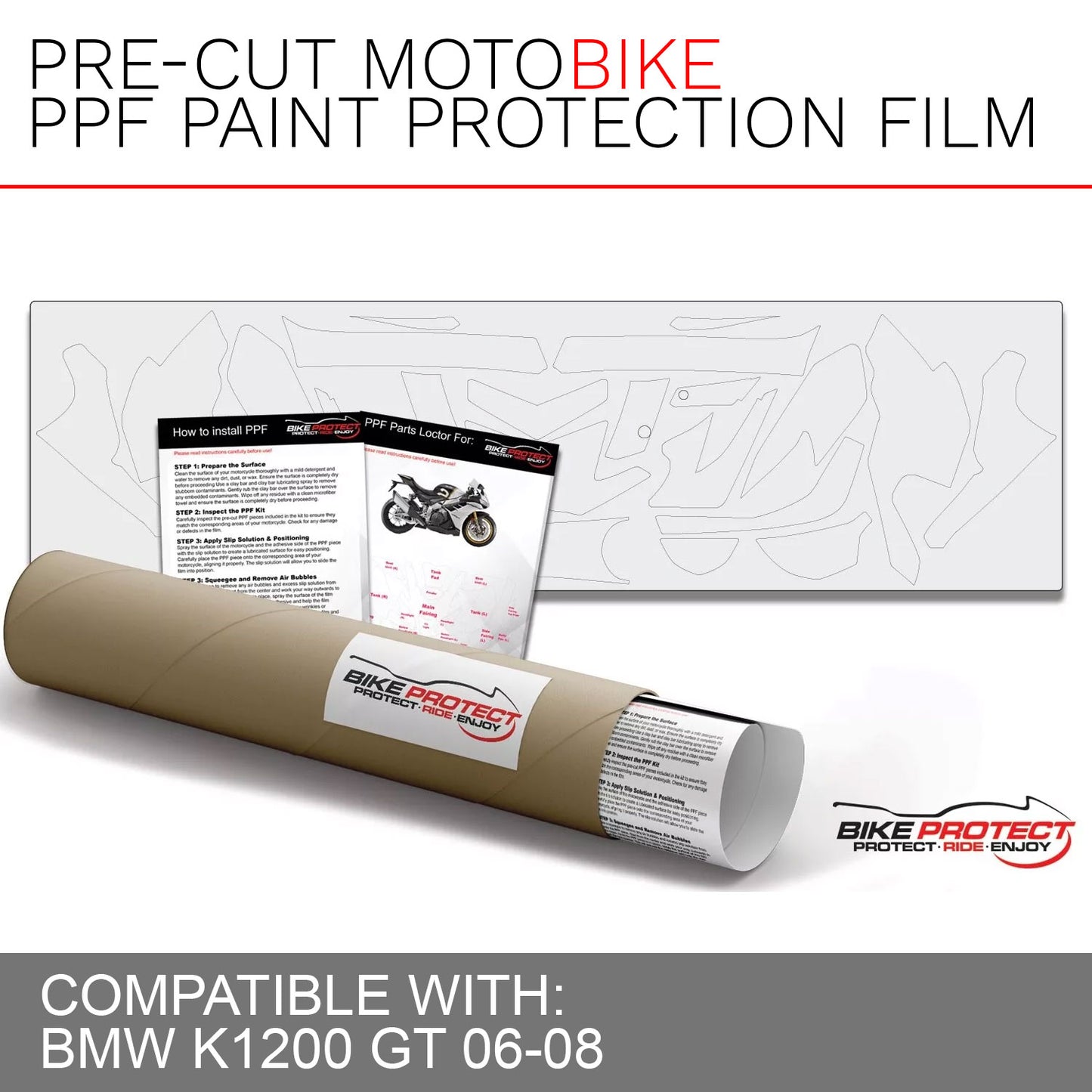 BMW K1200 GT (2006 - 2008) PPF Paint Protection Film Kit