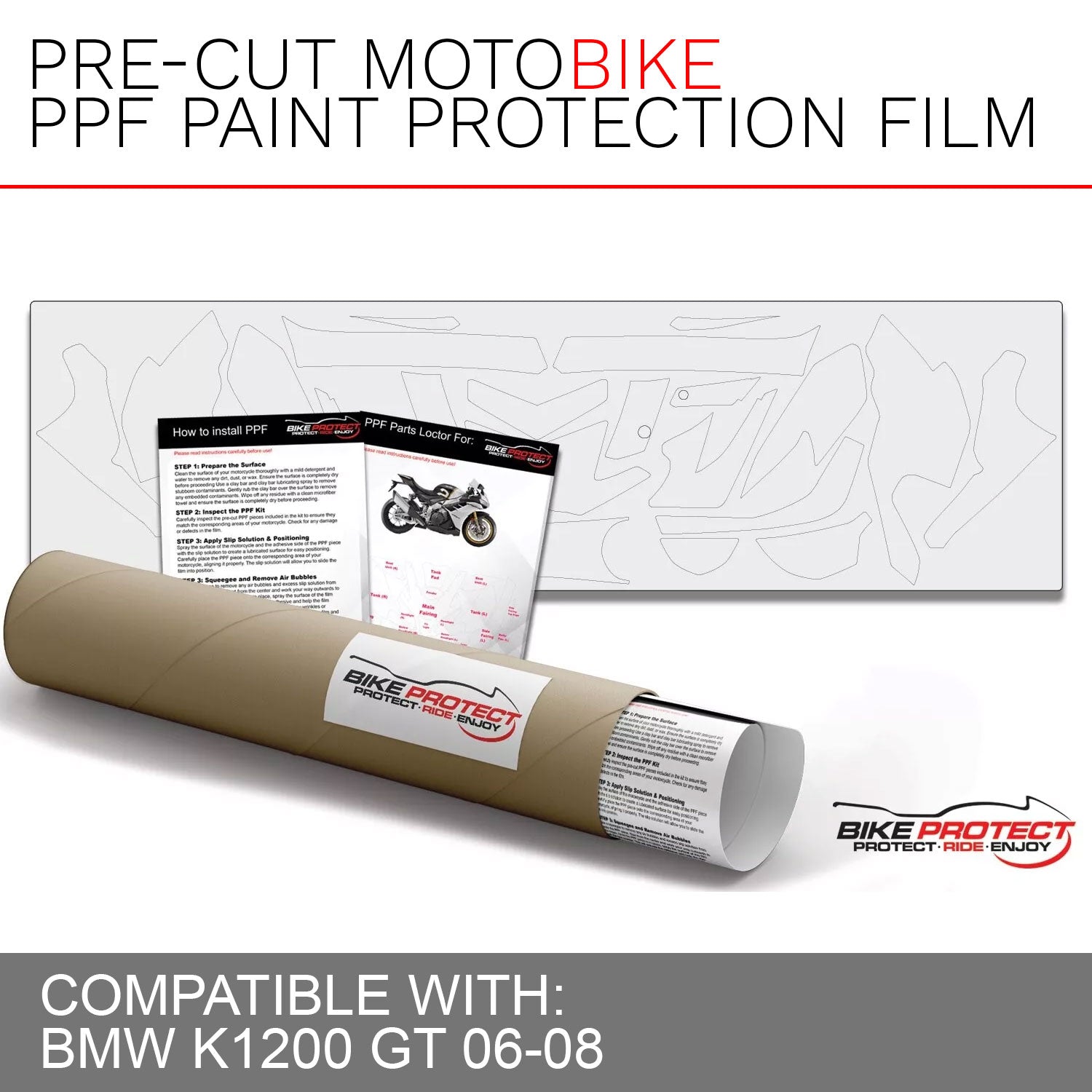 BMW K1200 GT (2006 - 2008) PPF Paint Protection Film Kit