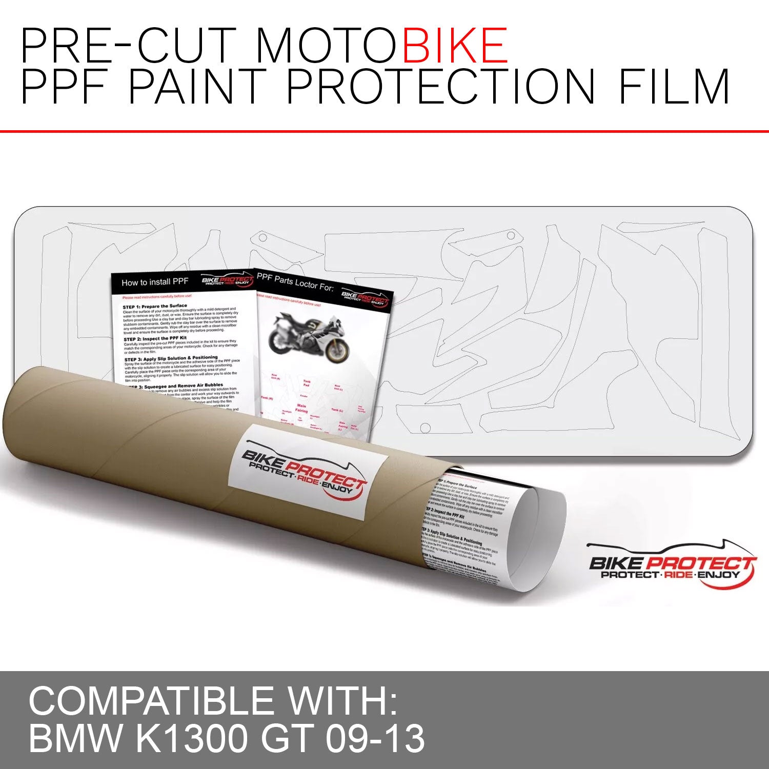 BMW K1300 GT (2009 - 2013) PPF Paint Protection Film Kit
