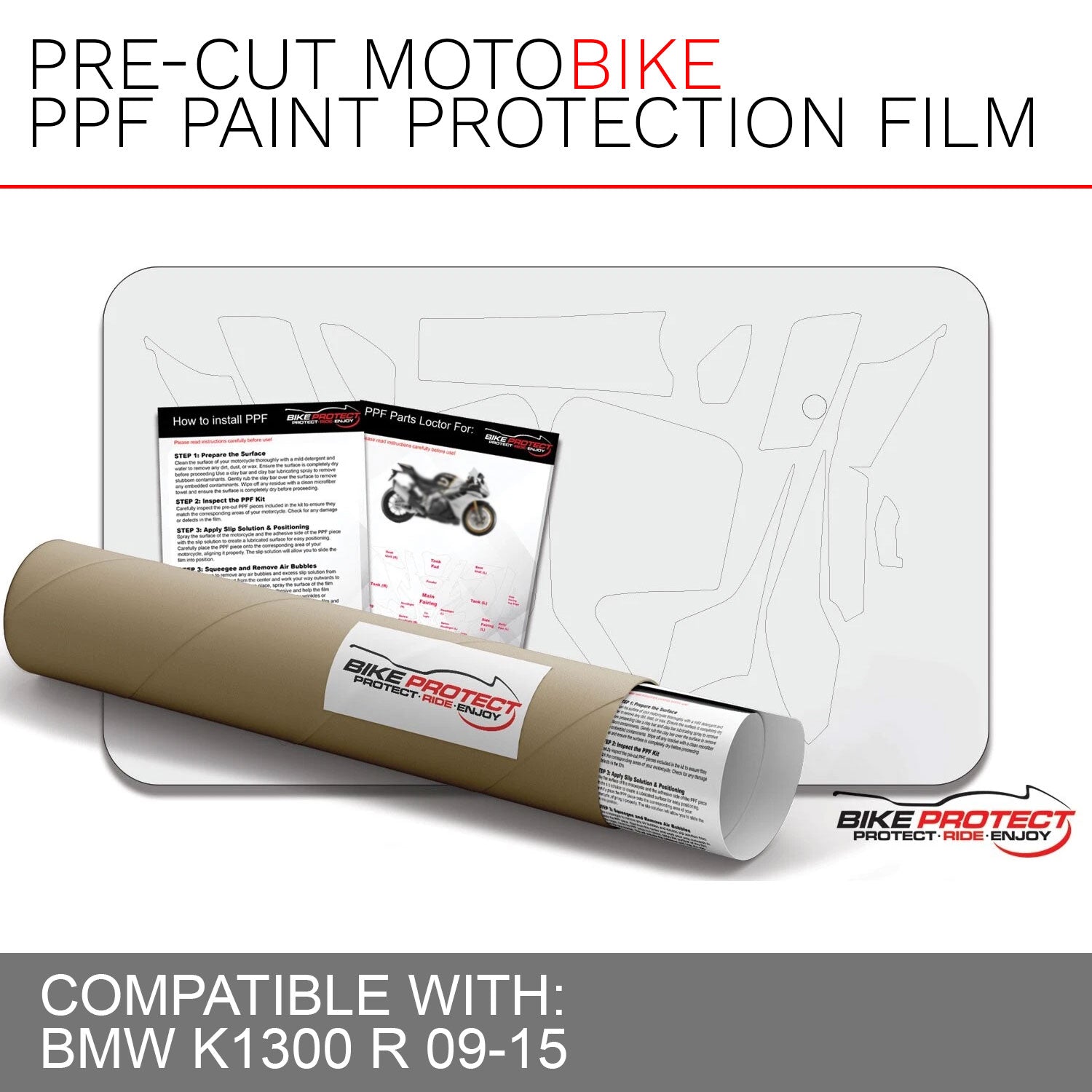 BMW K1300 R (2009 - 2015) PPF Paint Protection Film Kit