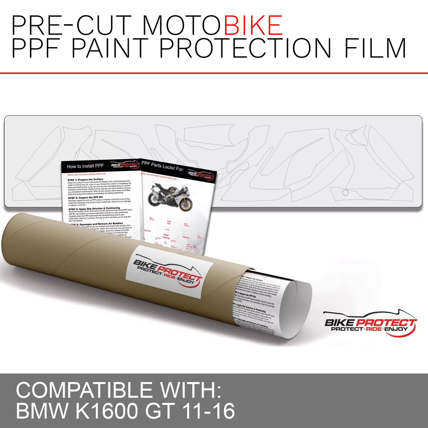 BMW K1600 GT (2011 - 2016) PPF Paint Protection Film Kit