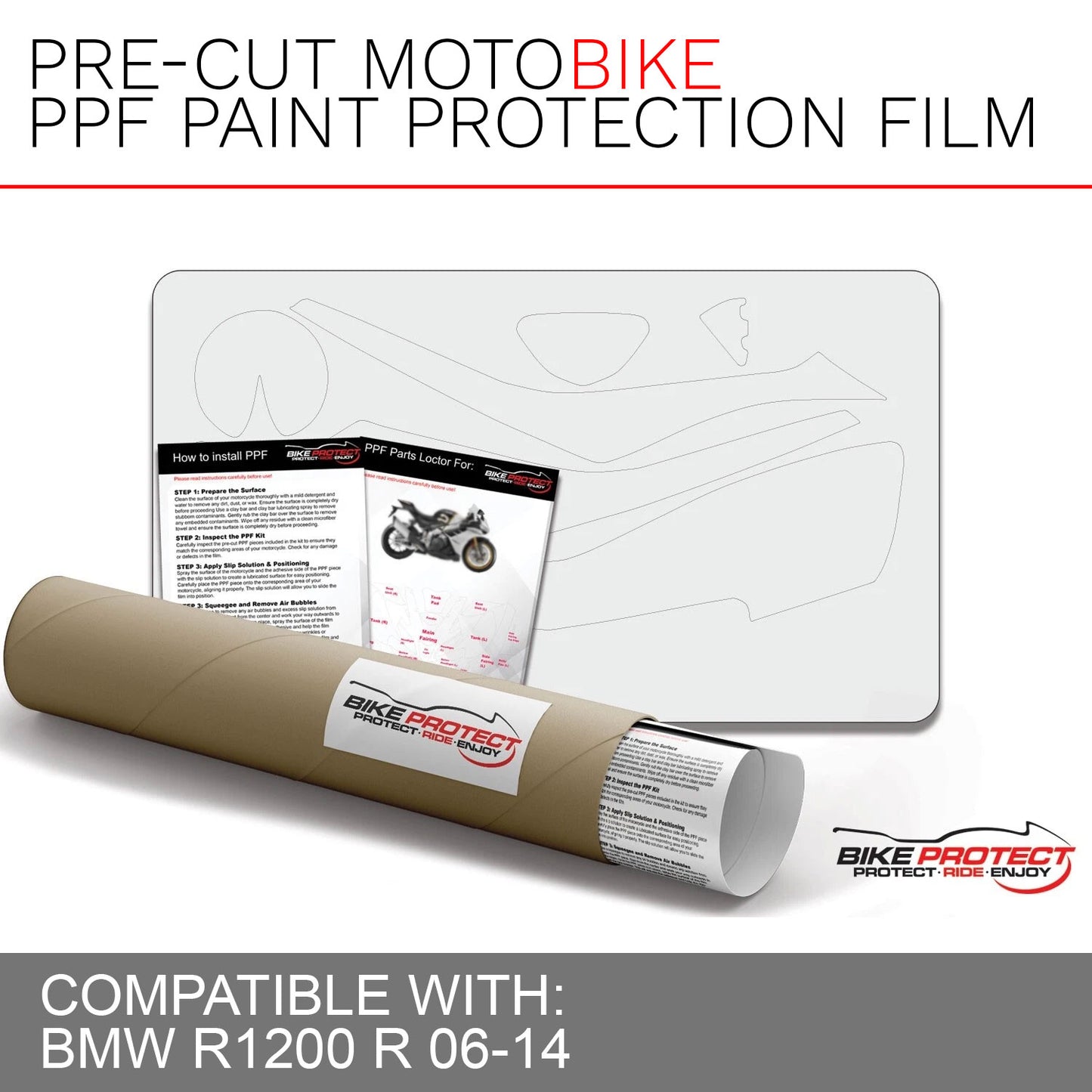 BMW R1200 R (2006 - 2014) PPF Paint Protection Film Kit