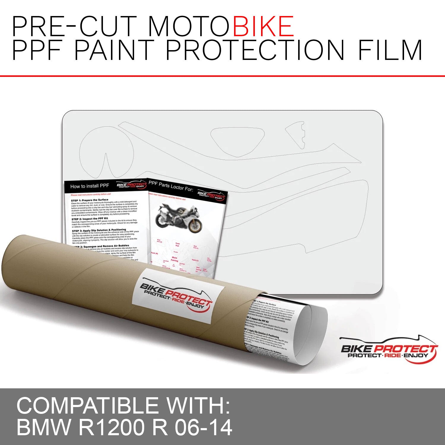 BMW R1200 R (2006 - 2014) PPF Paint Protection Film Kit