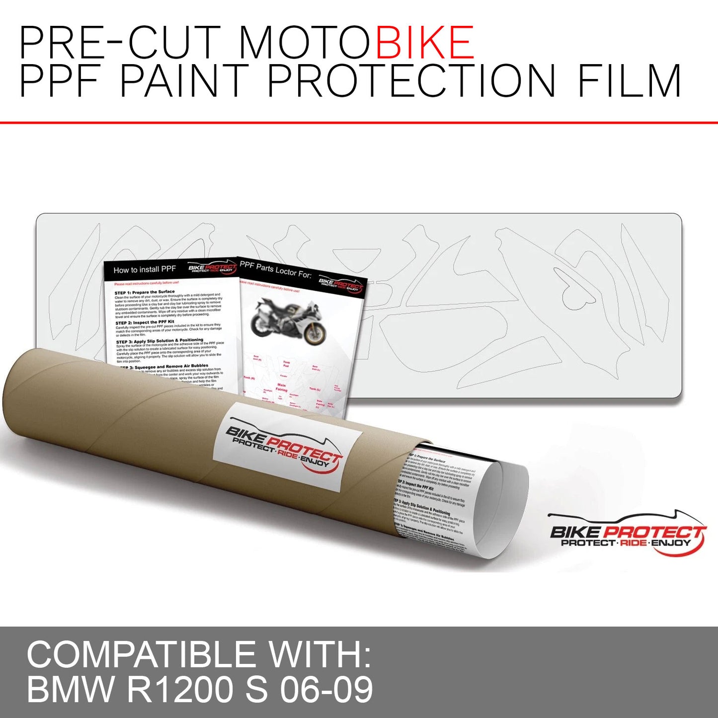 BMW R1200 S (2006 - 2009) PPF Paint Protection Film Kit