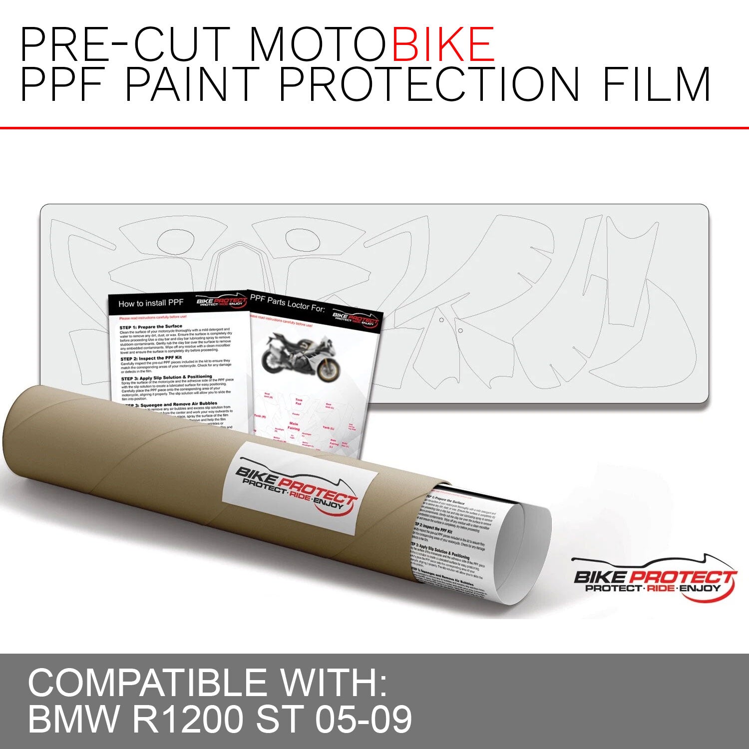 BMW R1200 ST (2005 - 2009) PPF Paint Protection Film Kit