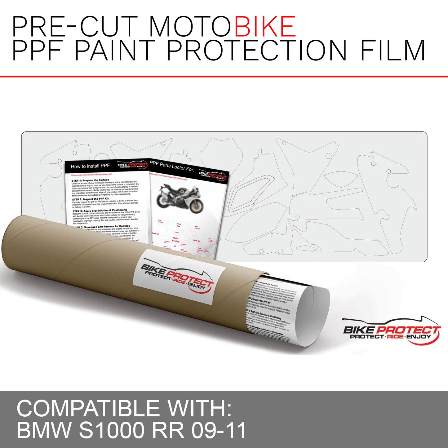 BMW BMW S1000 RR (2009 - 2011) PPF Paint Protection Film Kit