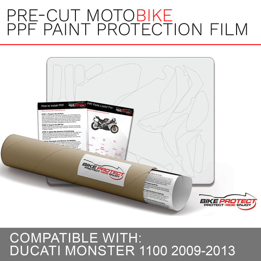Ducati Monster 1100 (2009 - 2013) PPF Paint Protection Film Kit