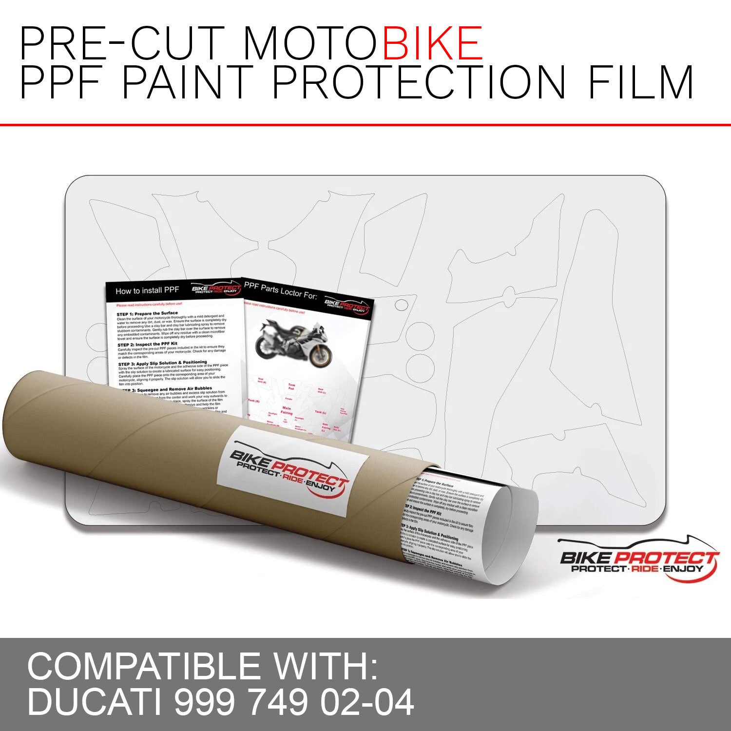 Ducati 749 / 999 (2002 - 2004) PPF Paint Protection Film Kit