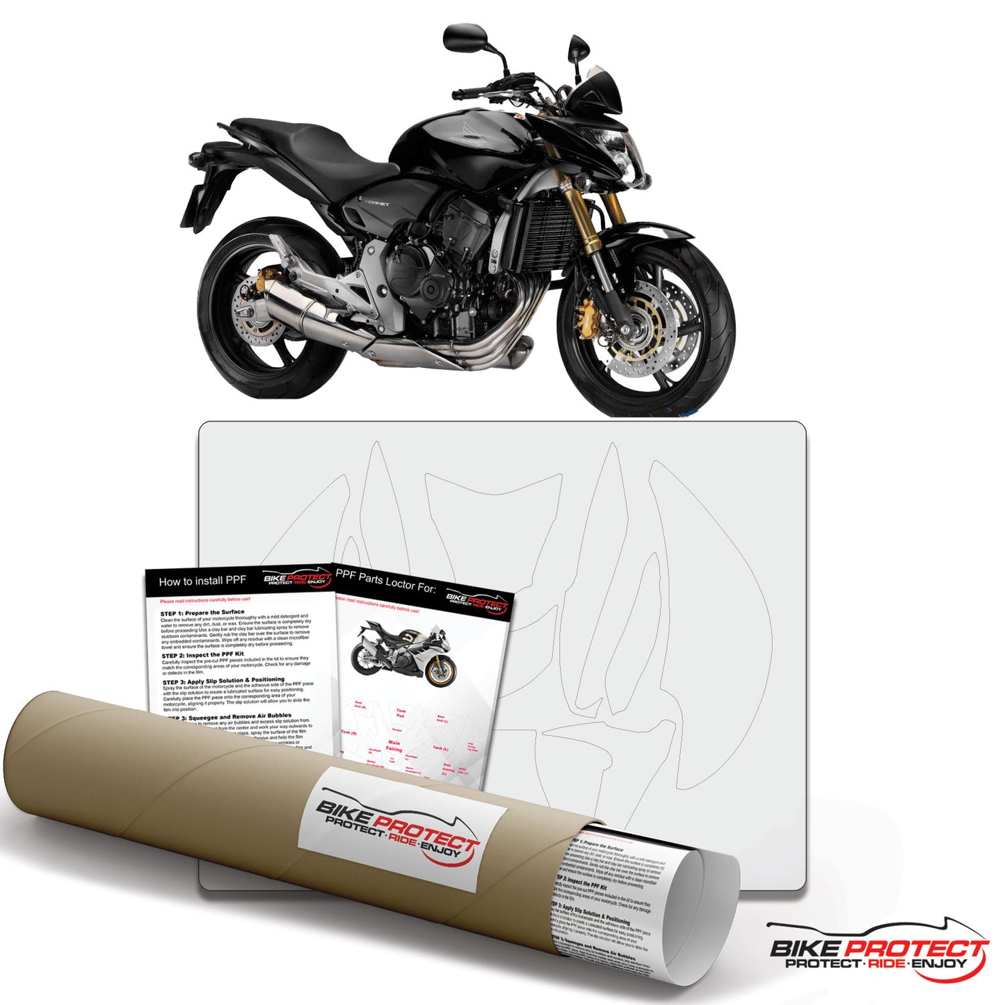 Honda CB600F Hornet (2007-2010) PPF Paint Protection Film Kit