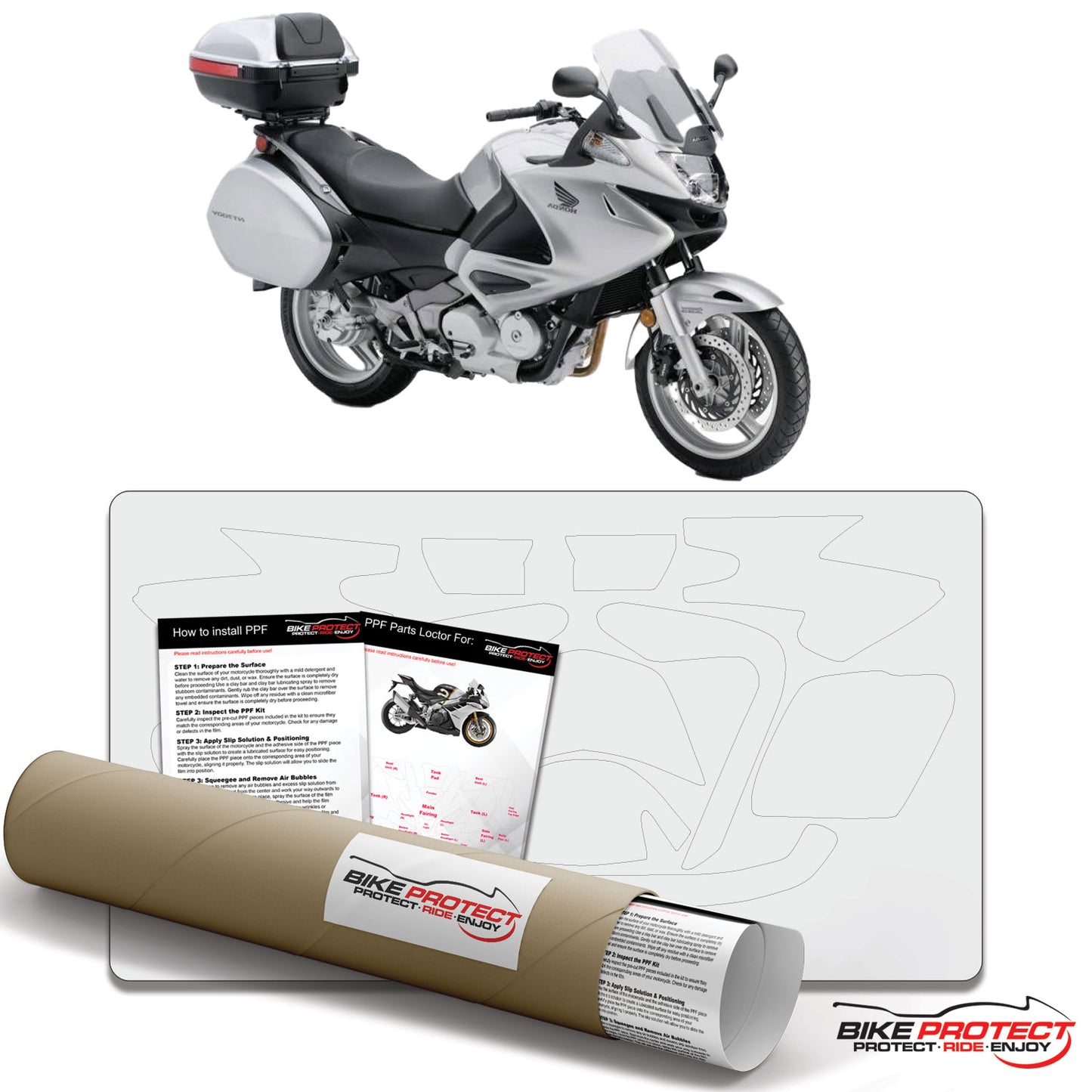 Honda NT700V Deauville (2006-2015) PPF Paint Protection Film Kit