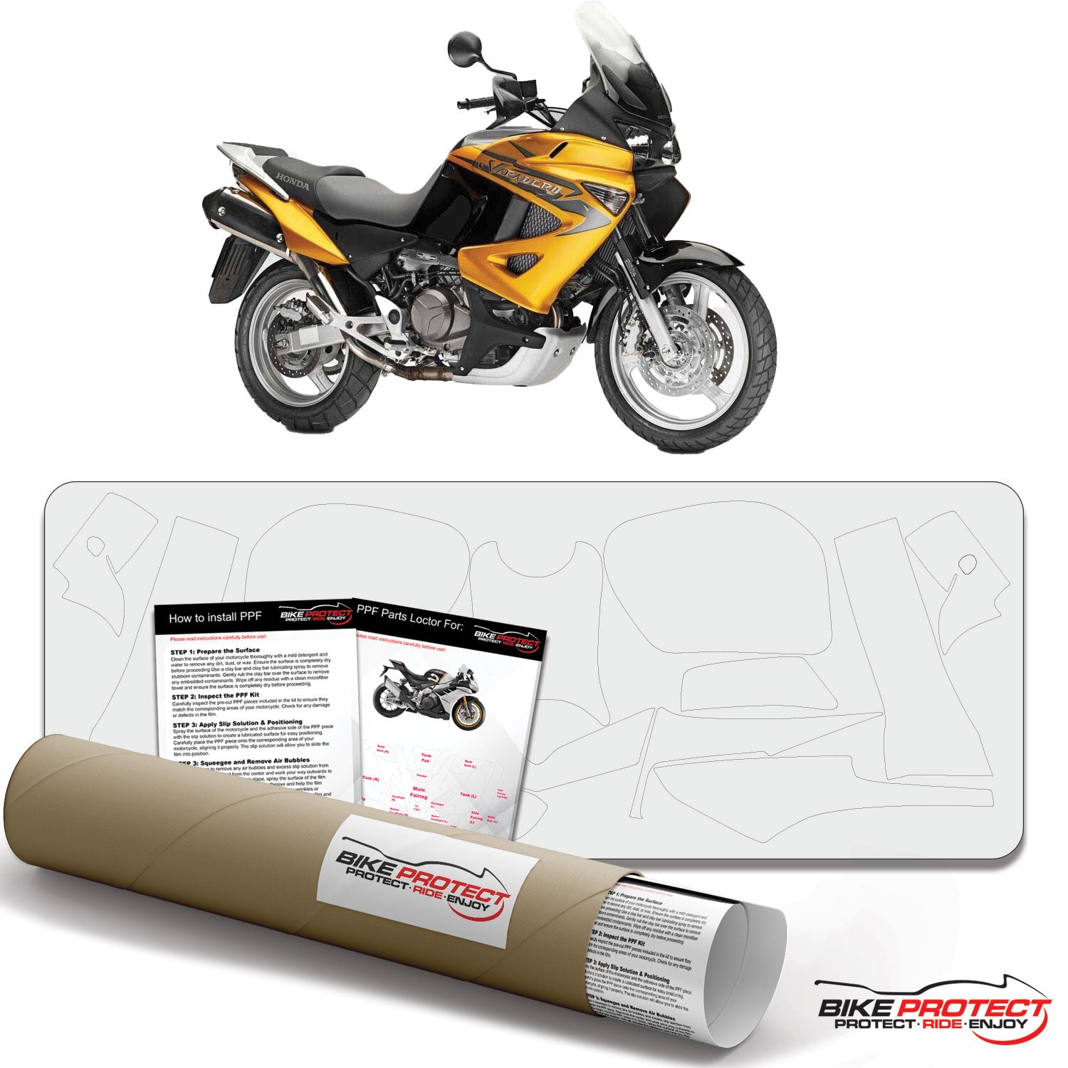 Honda Varadero XL1000 (2007-2012) PPF Paint Protection Film Kit