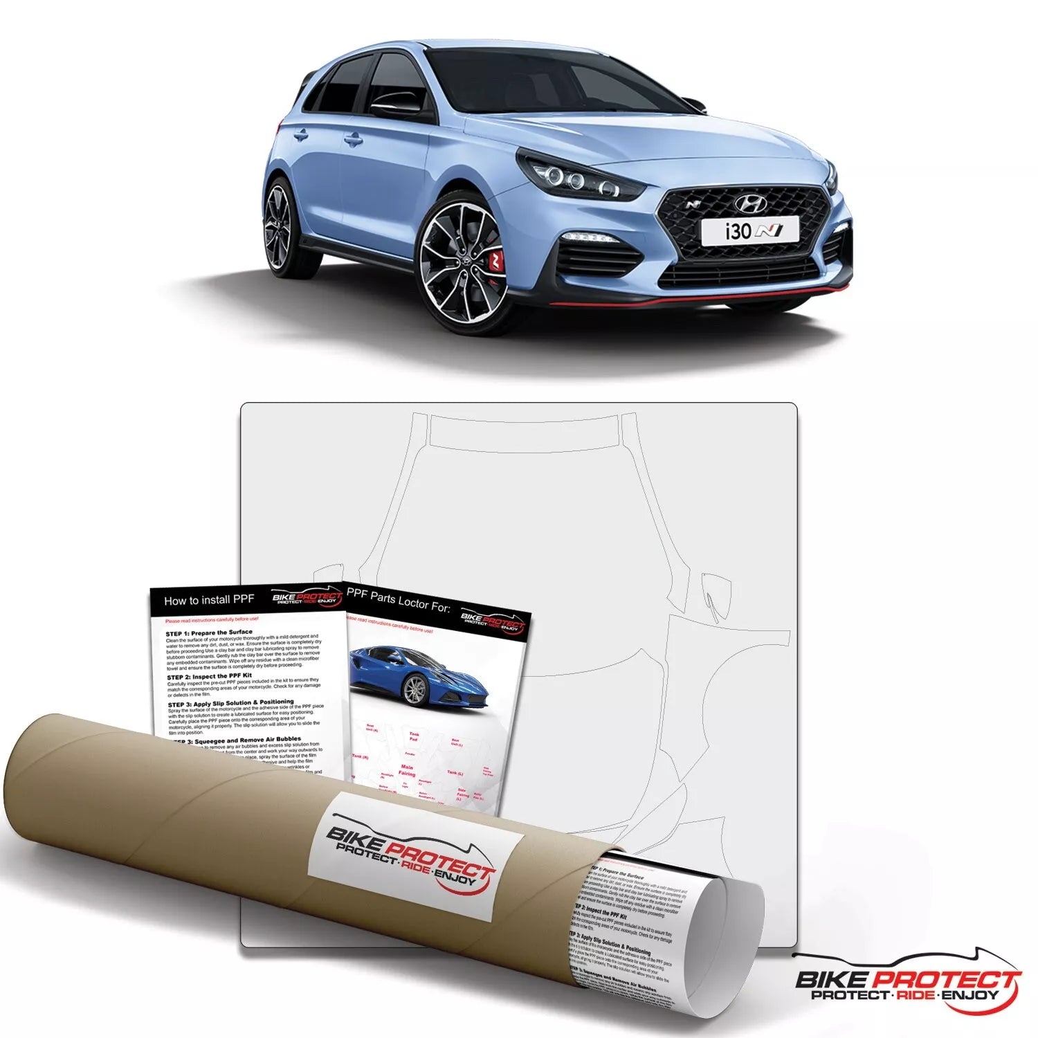 Hyundai I30N (2018 - 2024) PPF Paint Protection Film Kit