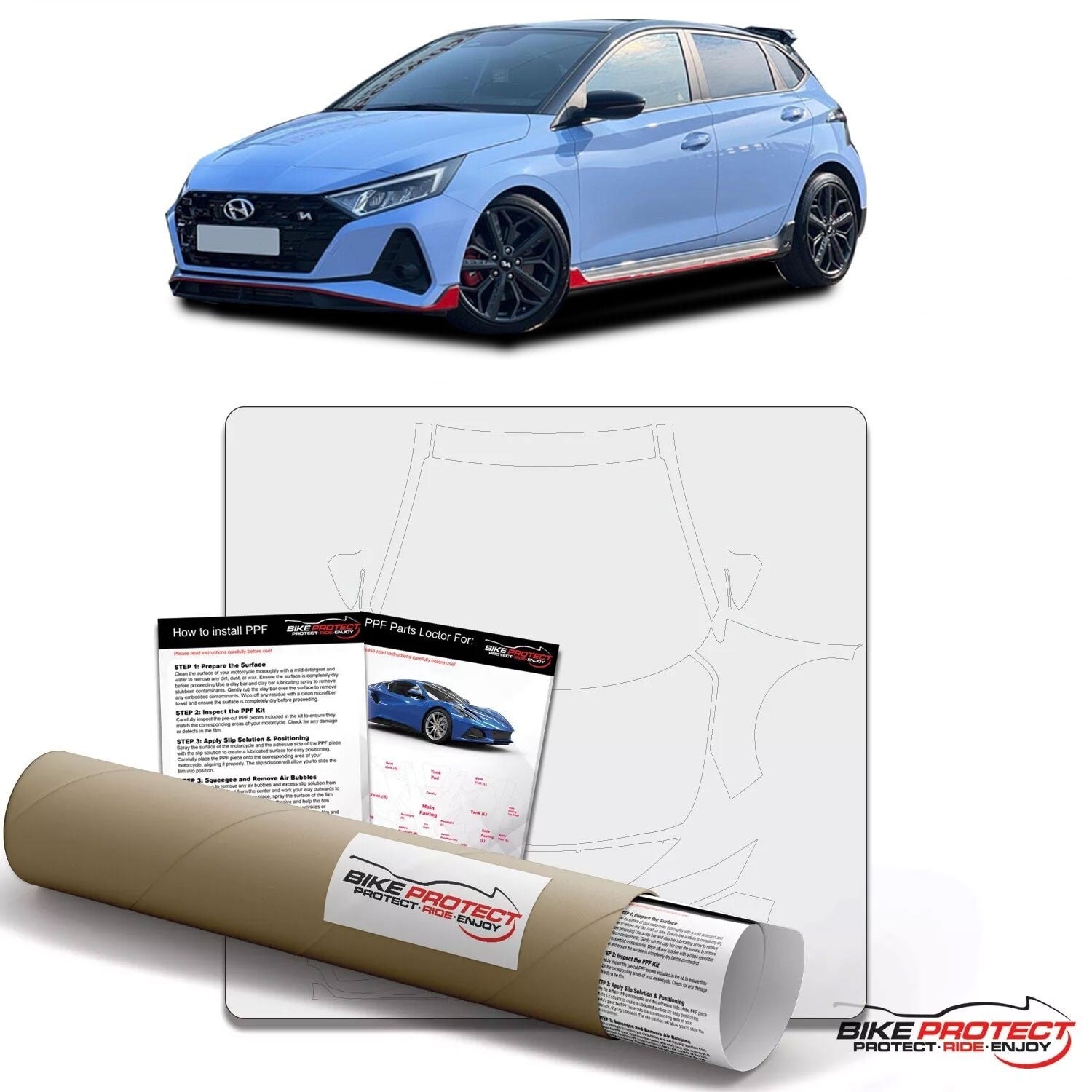 Hyundai I20N (2020 - 2024) PPF Paint Protection Film Kit