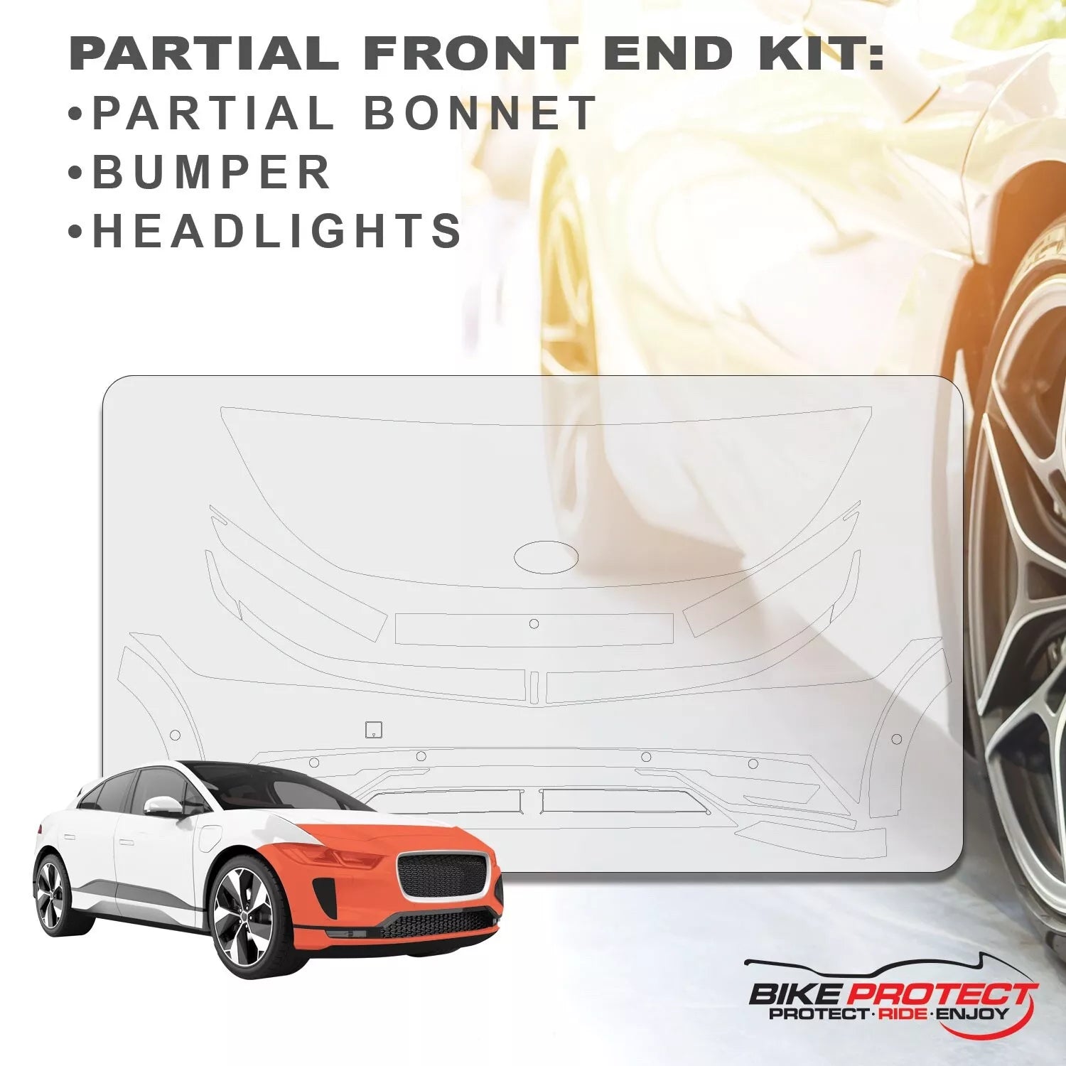 Hyundai Ioniq 5 (2022 - 2025) PPF Paint Protection Film Partial Front End Kit