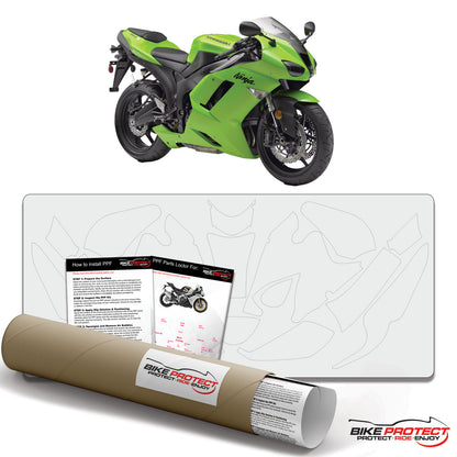 Kawasaki ZX-6R (2007-2008) PPF Paint Protection Film Kit