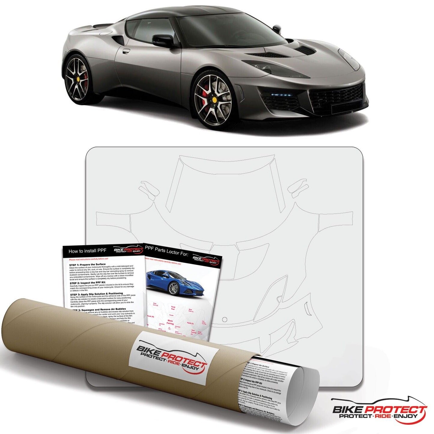 Lotus Evora 400 (2009 - 2021) PPF Paint Protection Film Kit