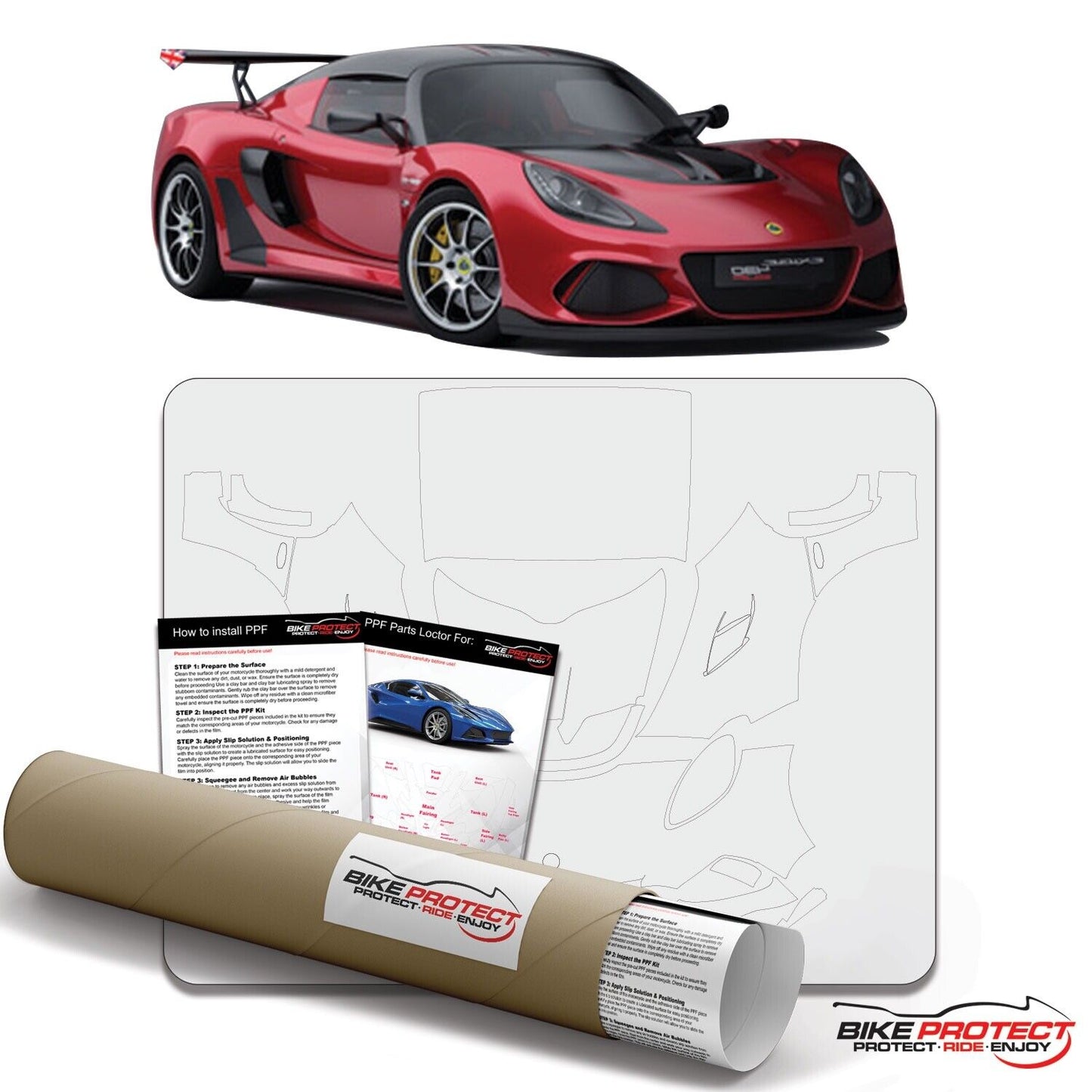 Lotus Exige Cup 430 (2018 - 2019) PPF Paint Protection Film Kit