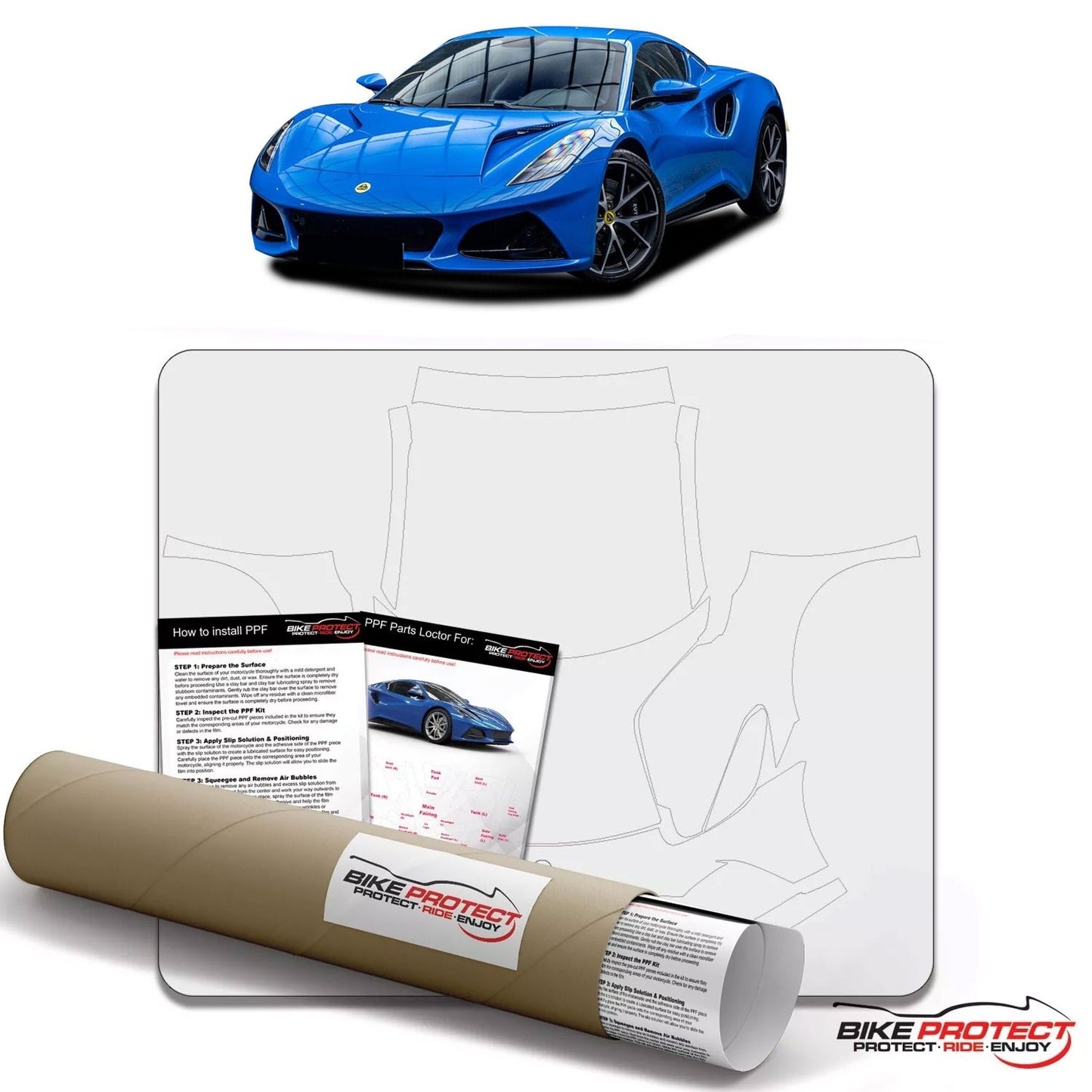 Lotus Emira (2022 - 2025) PPF Paint Protection Film Kit