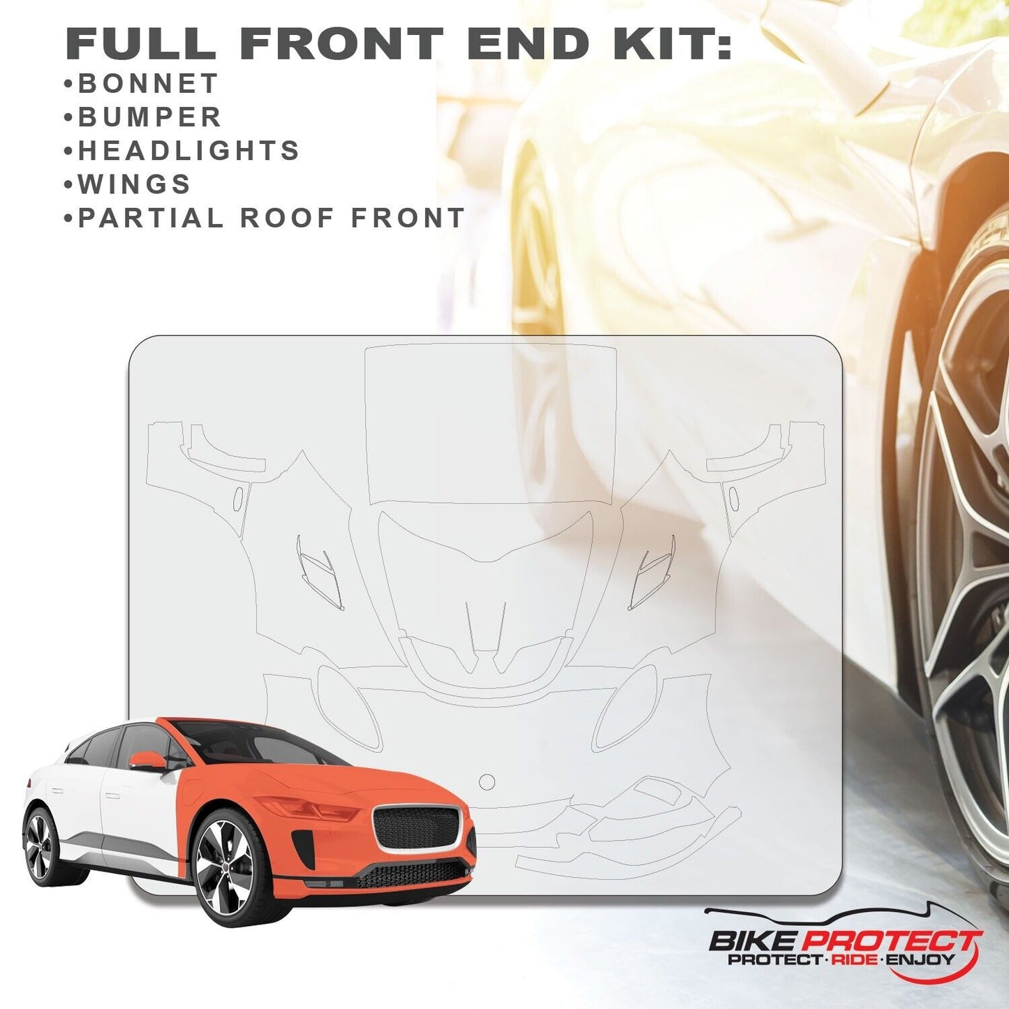 Lotus Exige Cup 430 (2018 - 2019) PPF Paint Protection Film Full Front End Kit