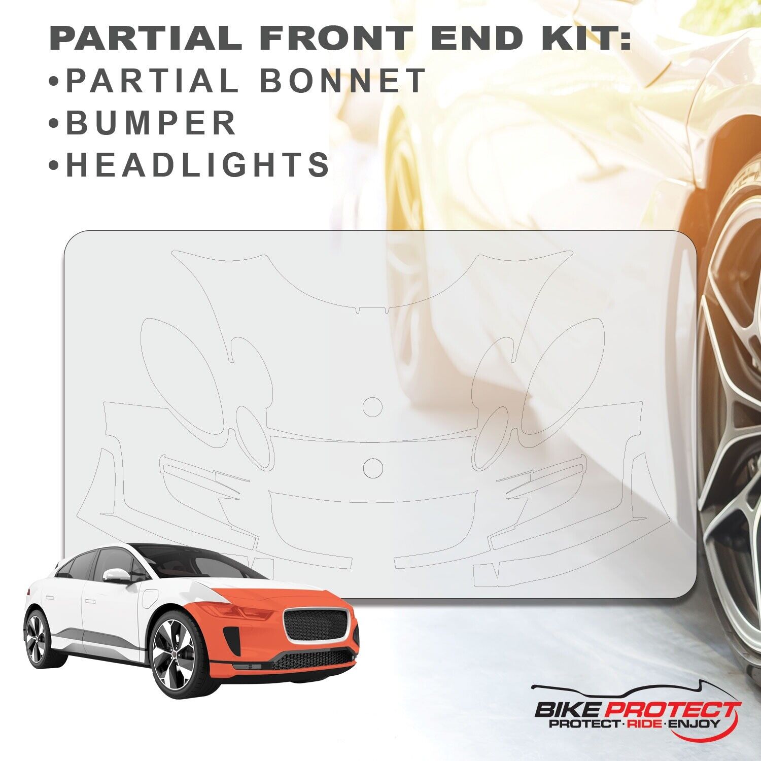 Lotus Exige S2 (2009 - 2011) PPF Paint Protection Film Partial Front End Kit