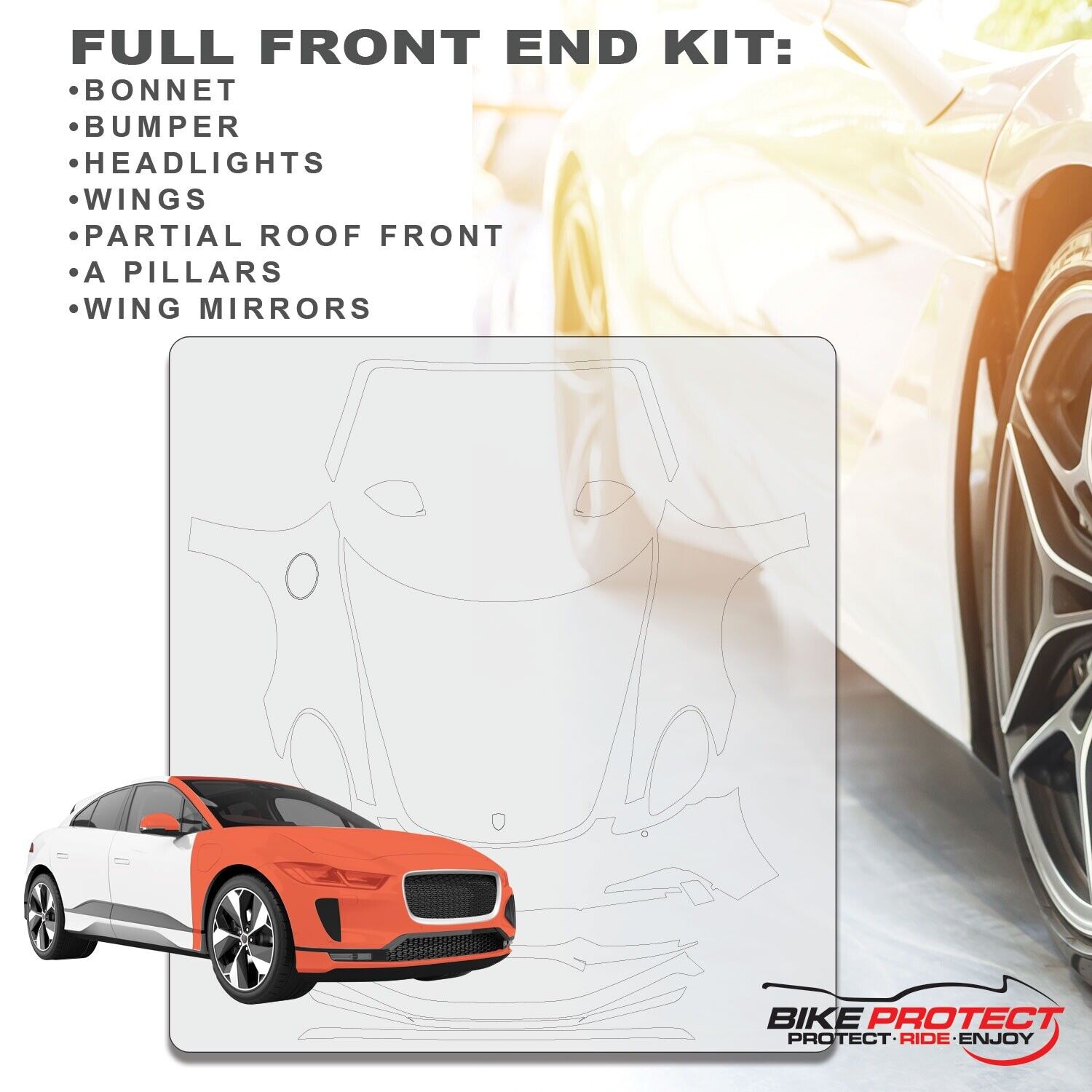 Porsche 718 Boxster (2018 - 2025) PPF Paint Protection Film Full Front End Kit