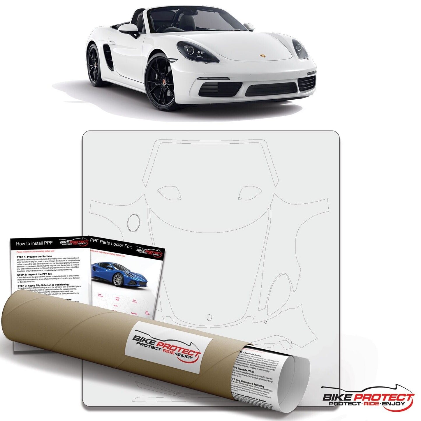 Porsche 718 Boxster (2018 - 2025) PPF Paint Protection Film Kit