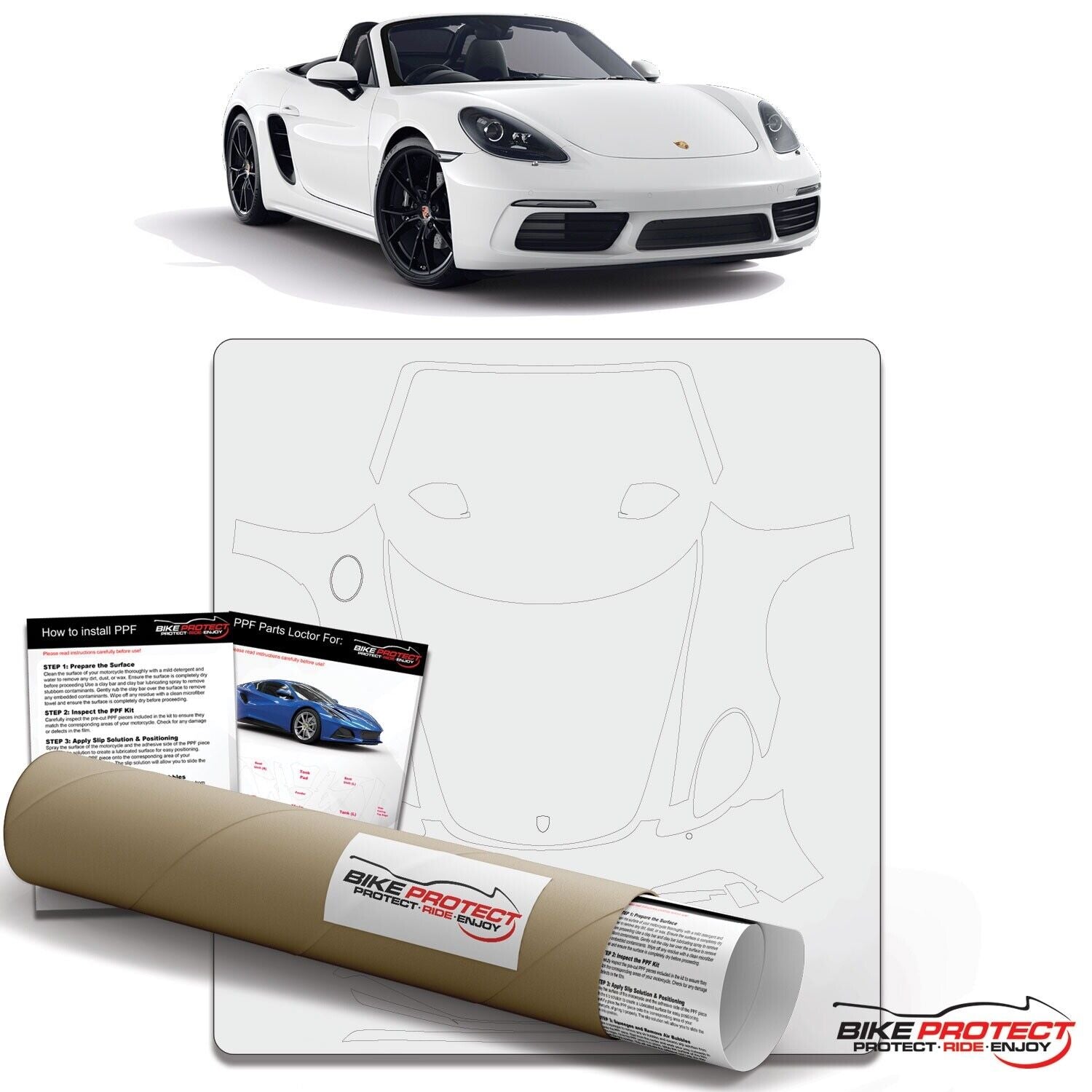 Porsche 718 Boxster (2018 - 2025) PPF Paint Protection Film Kit