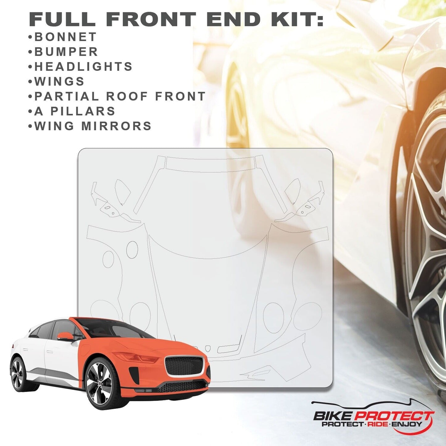 Porsche 911 GT3 RS 992 (2021 - 2025) PPF Paint Protection Film Full Front End Kit