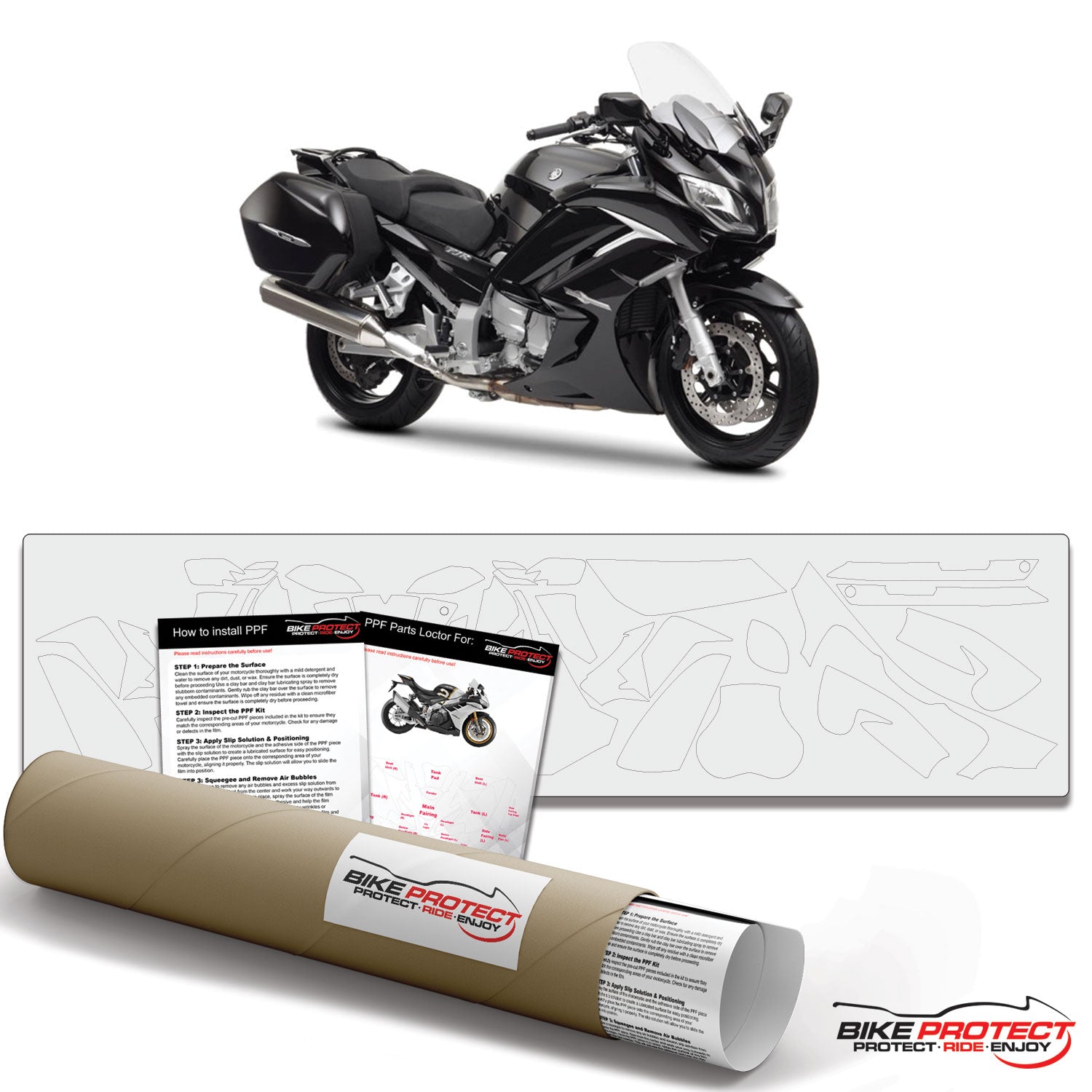 Yamaha FJR1300 (2013 - 2015) PPF Paint Protection Film Kit