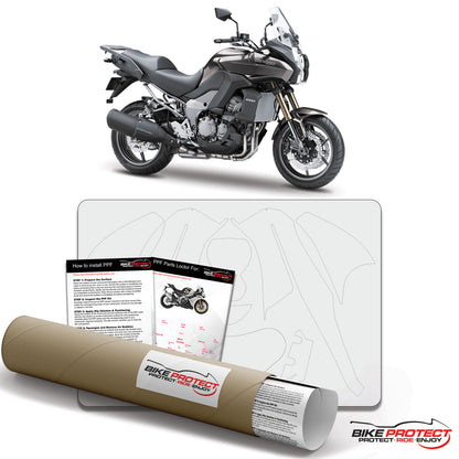 Kawasaki Versys 1000 KLZ (2012-2014) PPF Paint Protection Film Kit