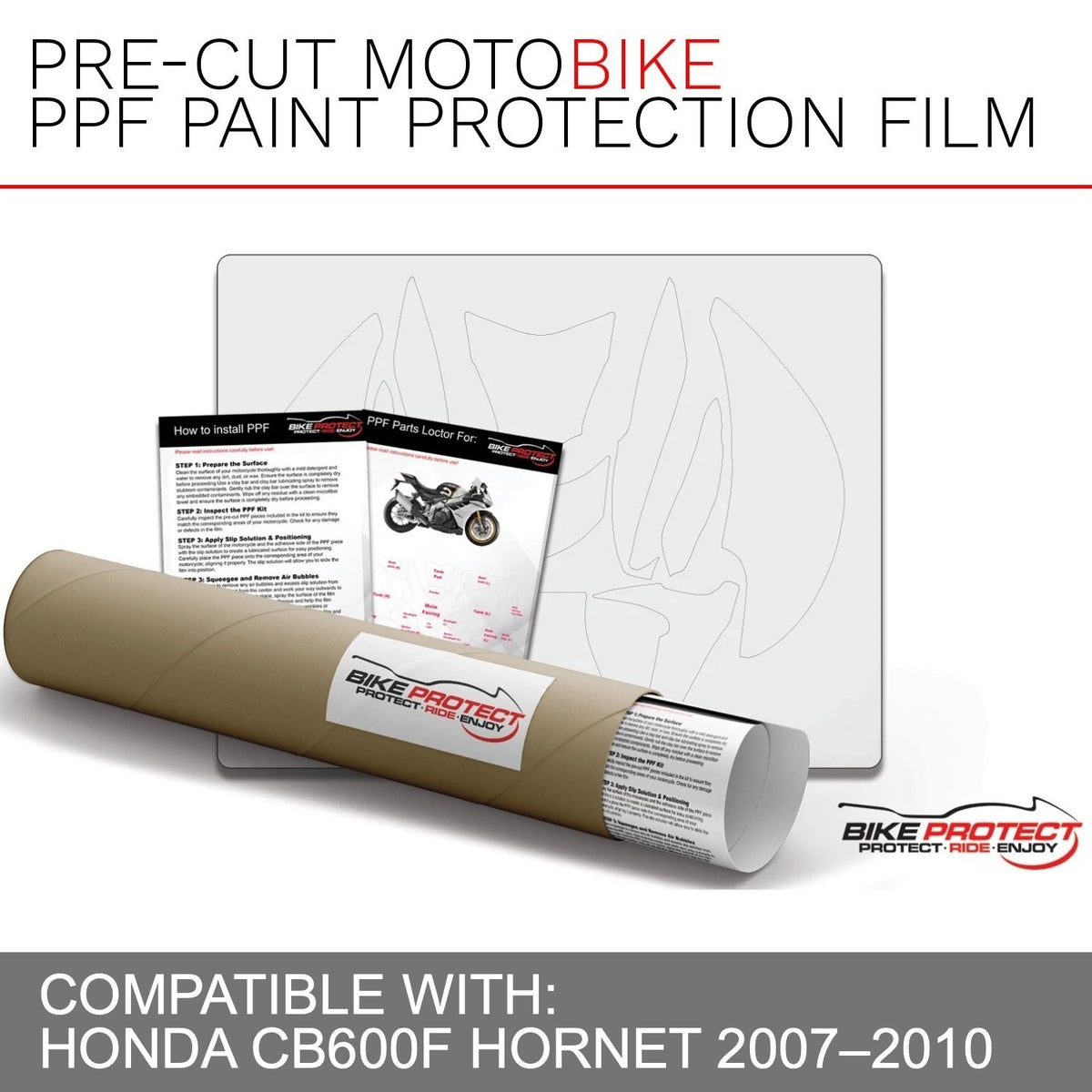 Honda CB600F Hornet (2007-2010) PPF Paint Protection Film Kit