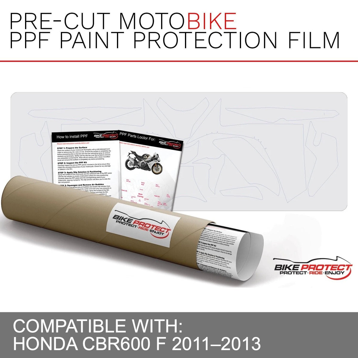 Honda CBR600 F (2011-2013) PPF Paint Protection Film Kit