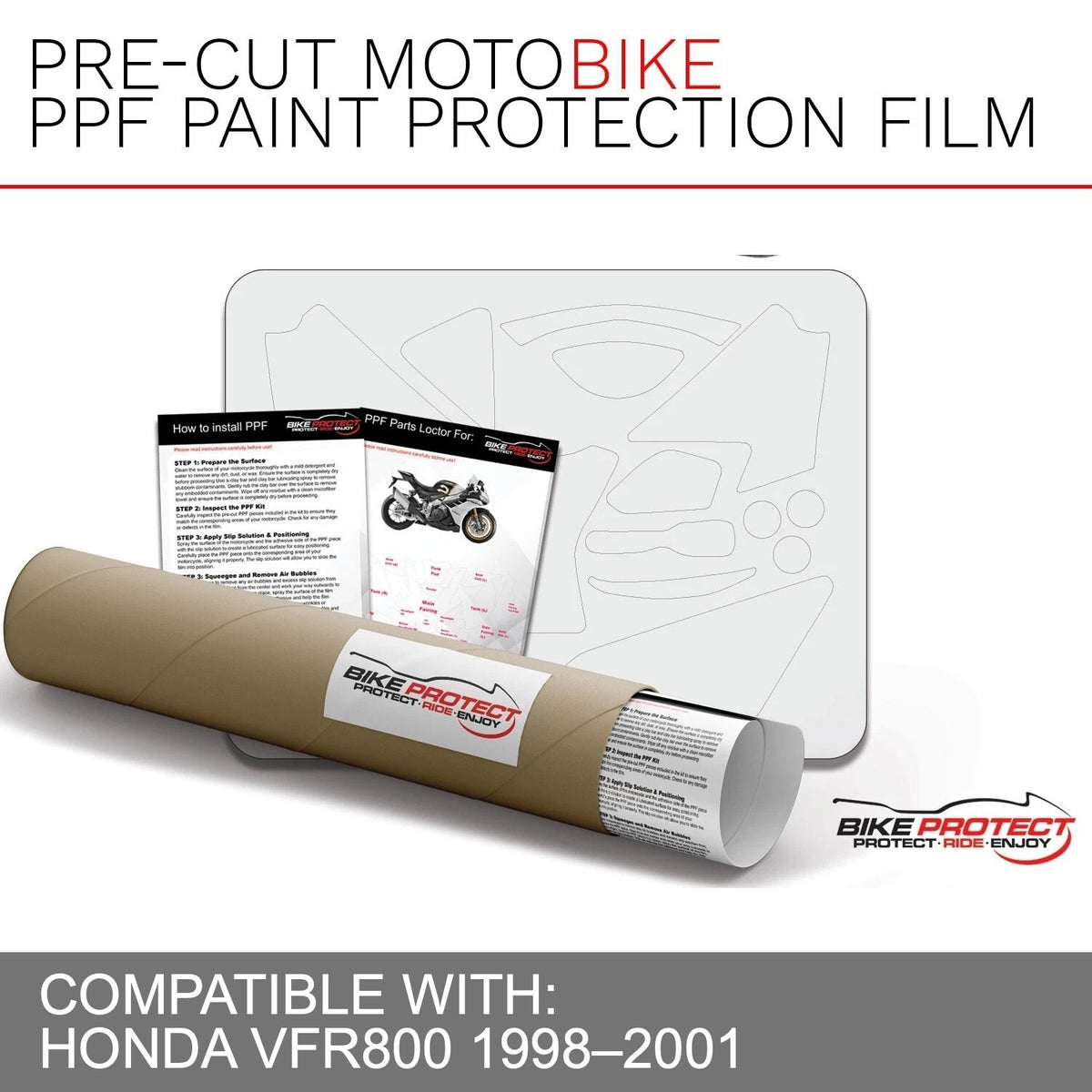 Honda VFR800 (1998-2001) PPF Paint Protection Film Kit
